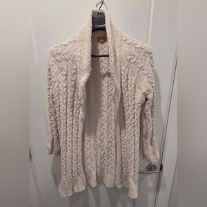 POL Textured Knit Cardigan - Cream